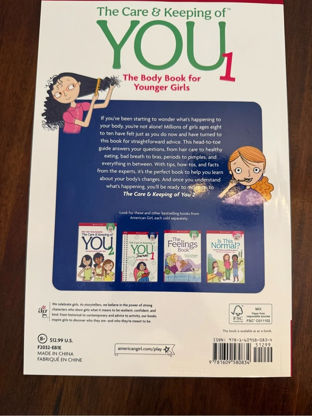 American Girl Puberty & Kids Feelings Book Set - White/Purple Covers